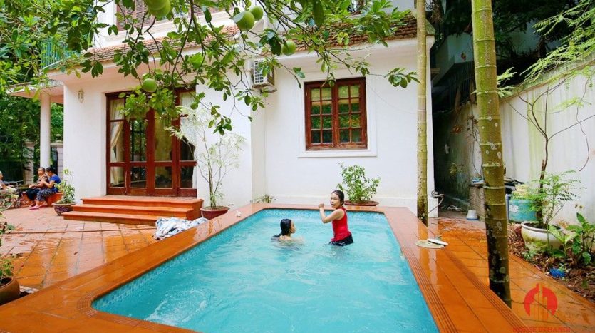 pool villa rental with fruit garden in tay ho 6