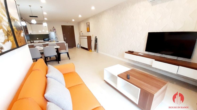 Colorful 2BR apartment for rent near Korean Embassy Tay Ho district 1