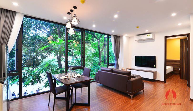 Modern bright 1BR serviced apartment for rent on Tu Hoa street 10