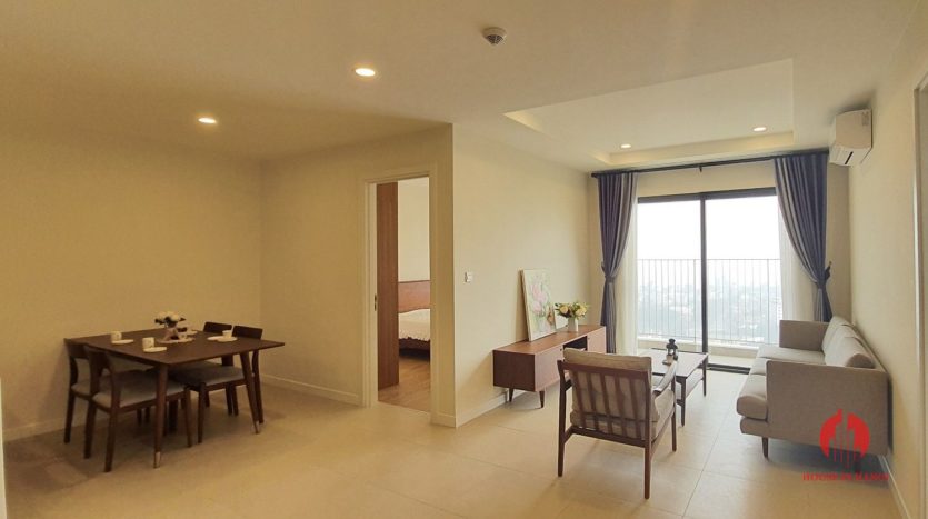 Neat modern 2BR apartment for rent near Ngoai Giao Doan 1