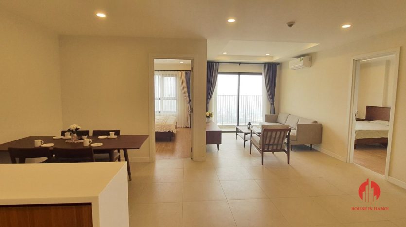 Neat modern 2BR apartment for rent near Ngoai Giao Doan 6