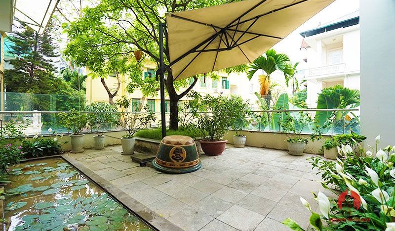 Contemporary villa with pool for lease on To Ngoc Van street Tay Ho 10