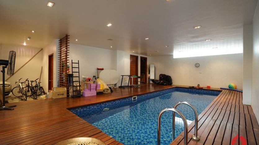 Contemporary villa with pool for lease on To Ngoc Van street Tay Ho 3