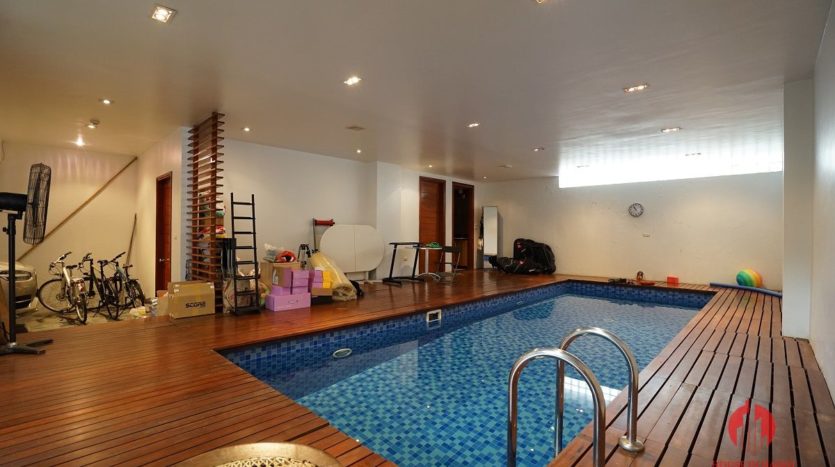 Contemporary villa with pool for lease on To Ngoc Van street Tay Ho