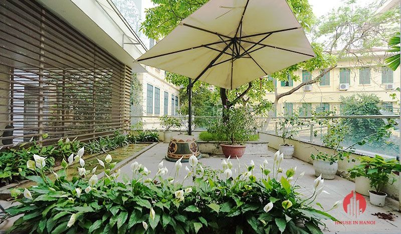 Contemporary villa with pool for lease on To Ngoc Van street Tay Ho 9