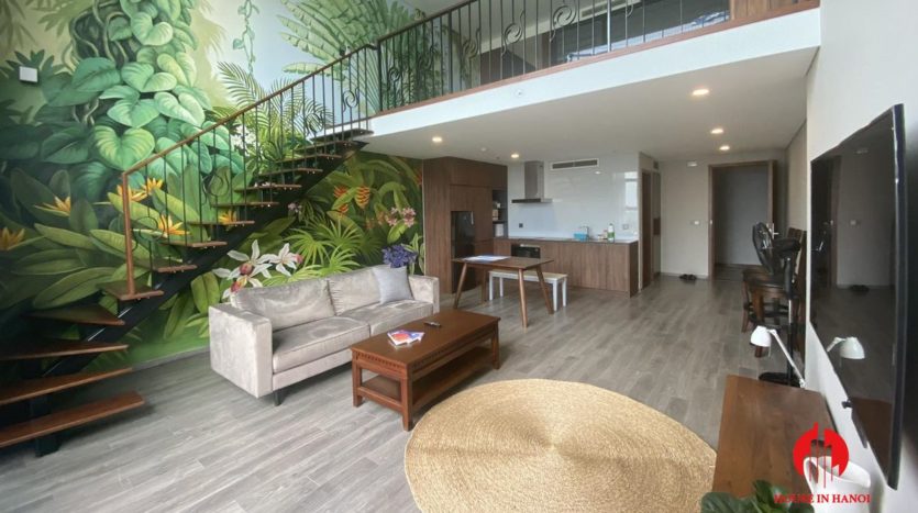nature inspired apartment for rent in tay ho 1