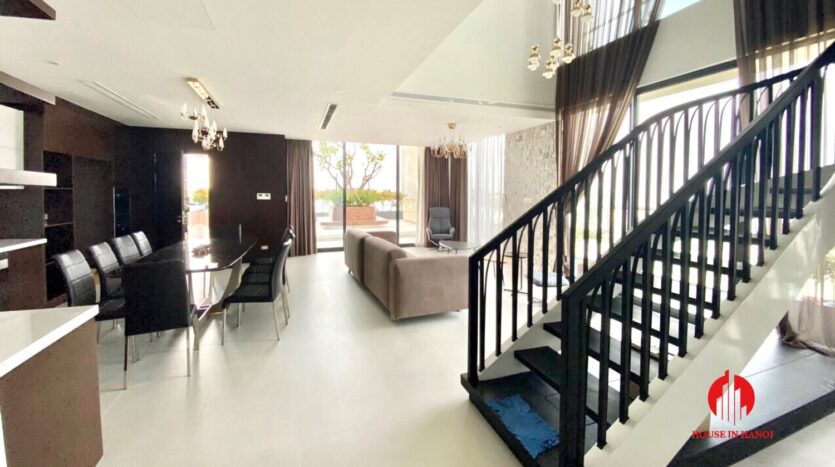 nice penthouse for rent in ngoai giao doan 14