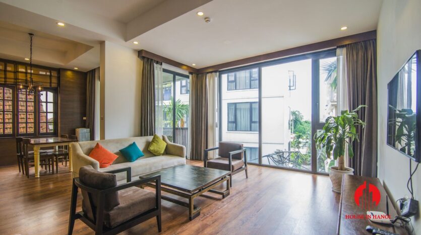 indochine style apartment for rent in tay ho 5