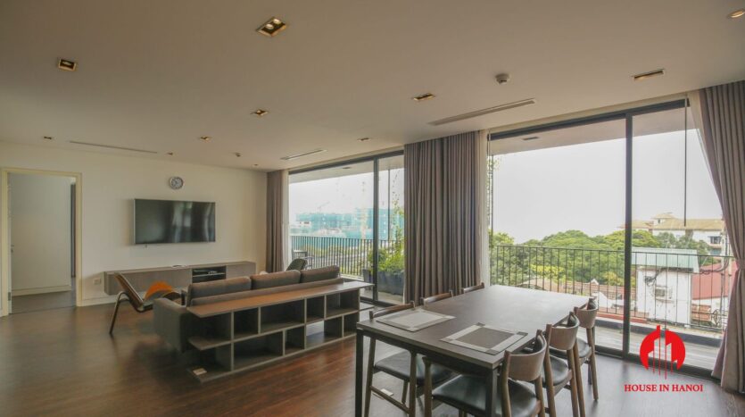 lake view 200m2 apartment for rent in tay ho 1