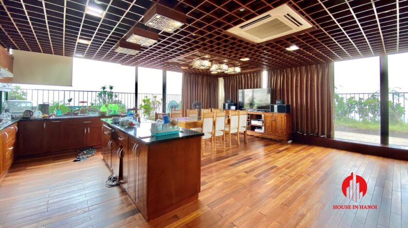 sky villa penthouse for rent in tay ho 13