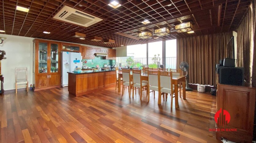 sky villa penthouse for rent in tay ho 19