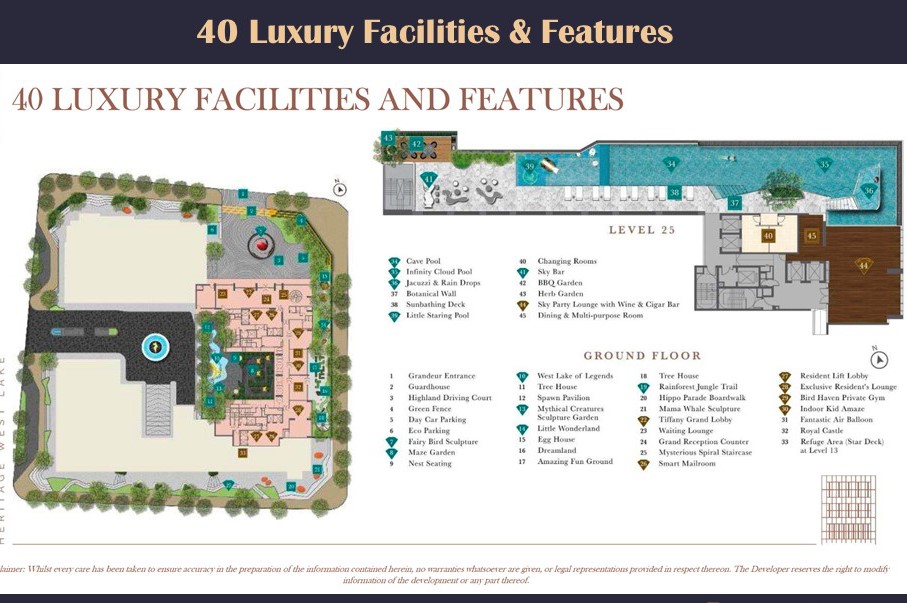 facilities in heritage west lake