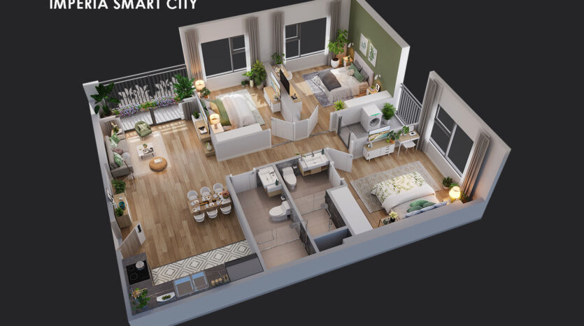 3 bedroom apartment imperia smart city