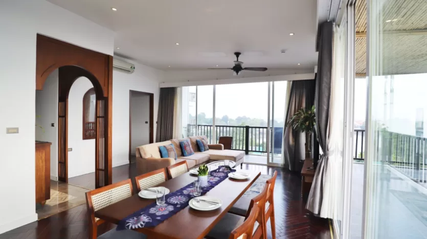 indochina 2 bedroom apartment on xom chua tay ho lake view 3
