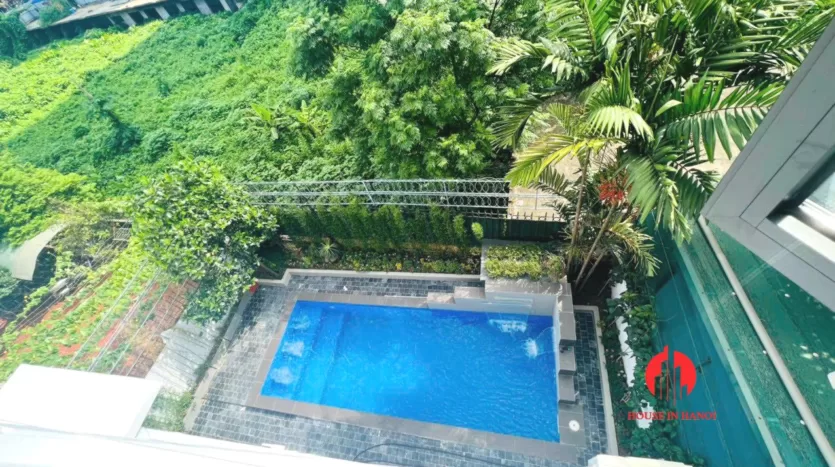 renovated pool villa for rent in tay ho 11