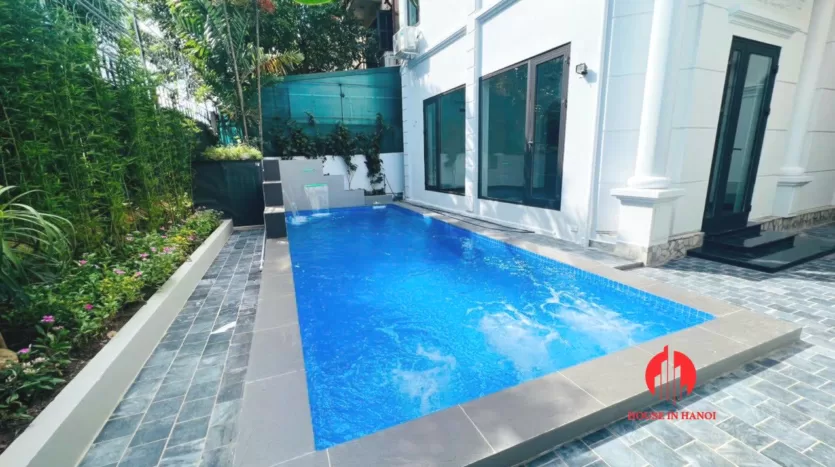 renovated pool villa for rent in tay ho 6