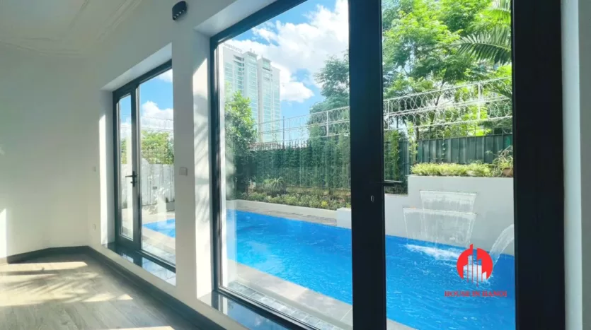 renovated pool villa for rent in tay ho 7