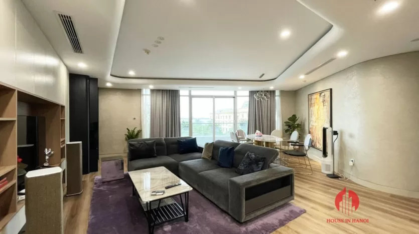 Nicely renovated 3 bedroom apartment with lake view in watermark tay ho (4)