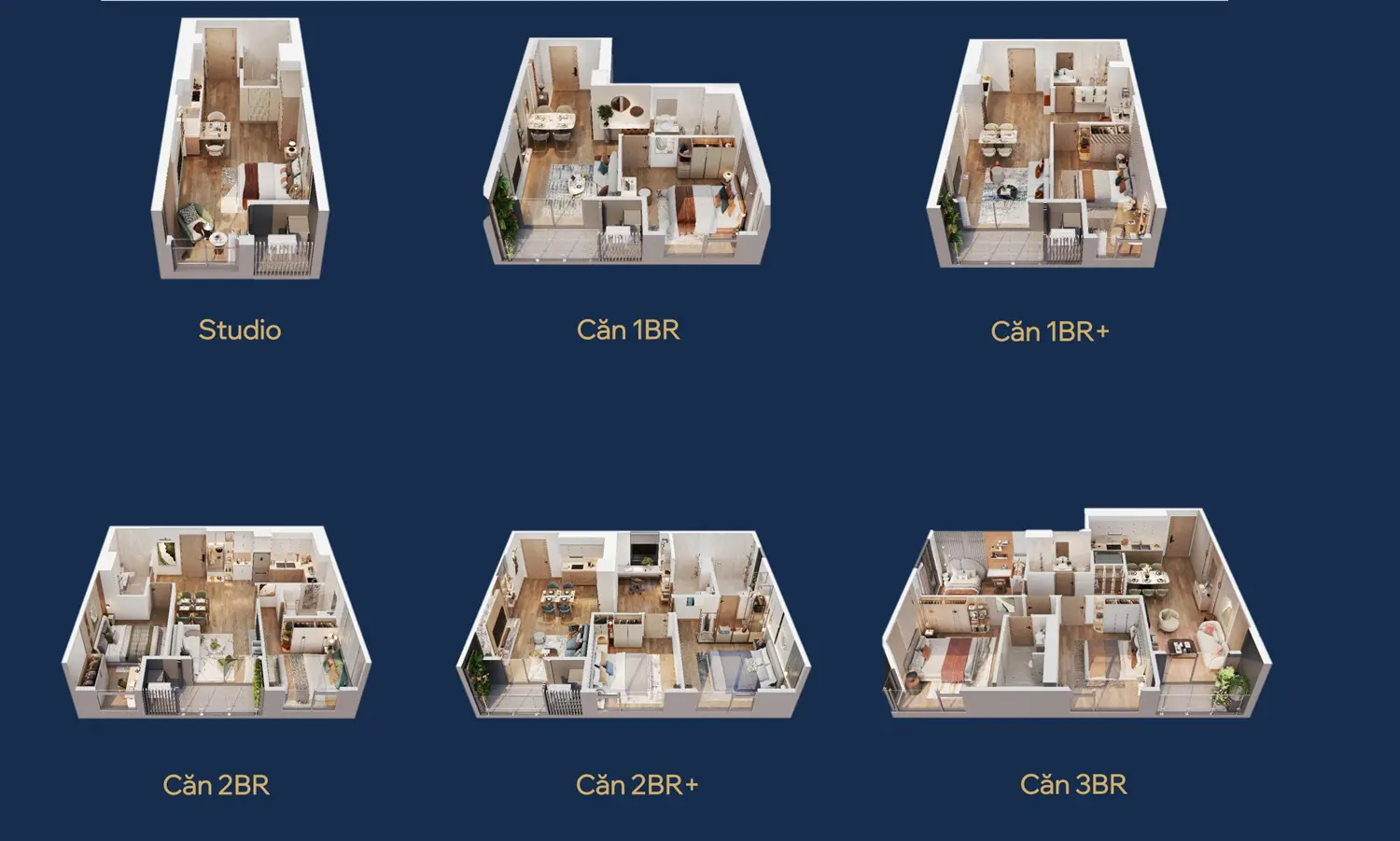 unit layouts in Masteri Grand Avenue