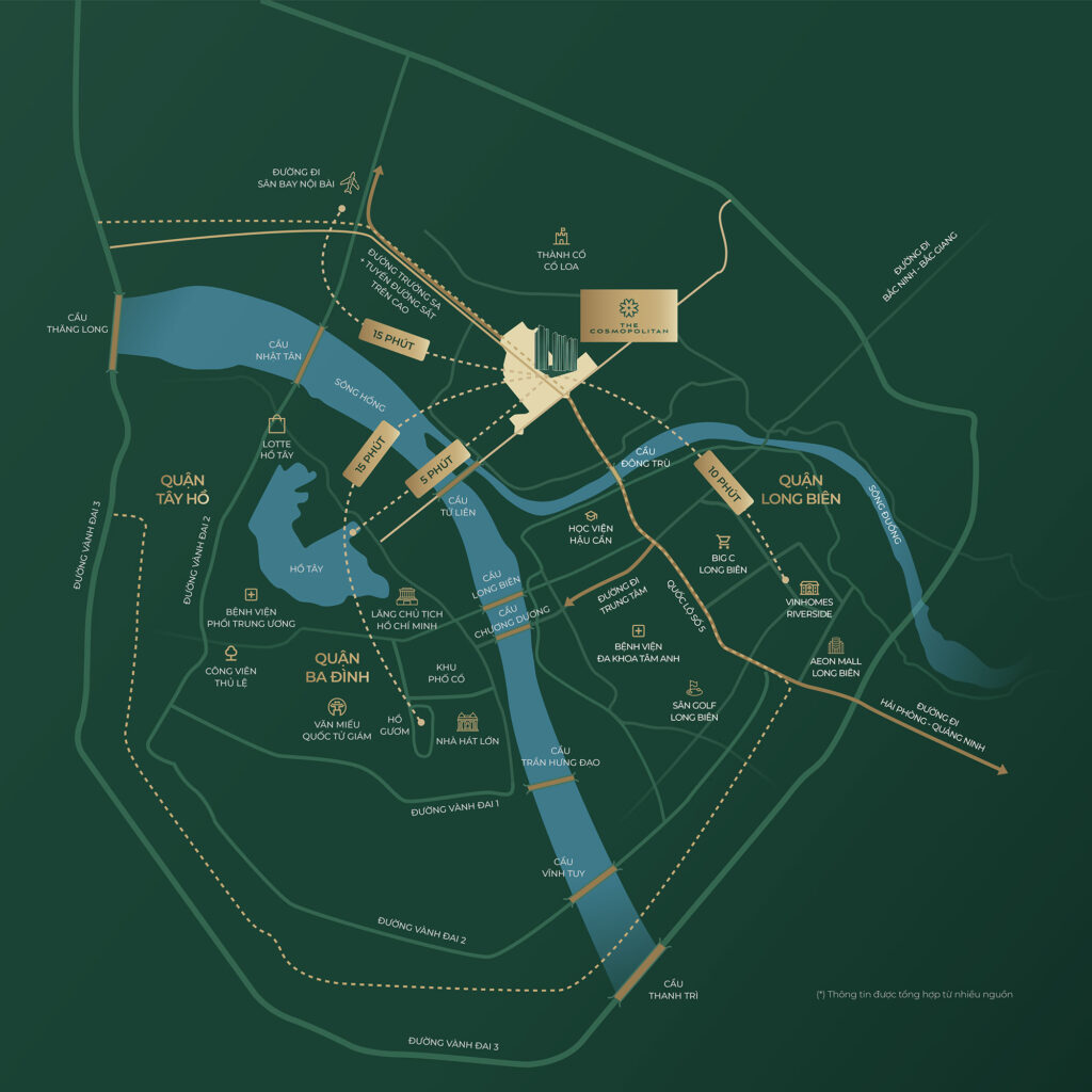 location of the cosmopolitan co loa apartment project
