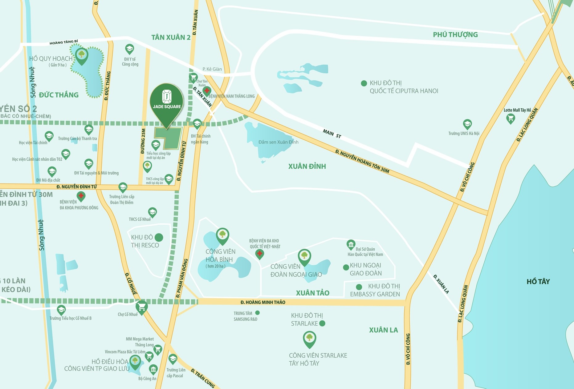 jade square apartment project location
