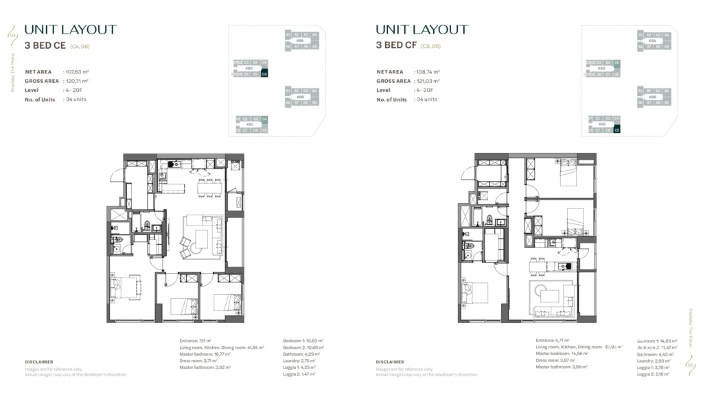 compact 3 bedroom layout in starlake the prime k8ct1