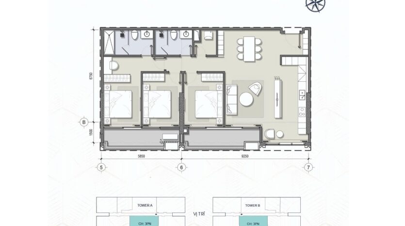 park view 3 bedroom apartment in celestine westlake