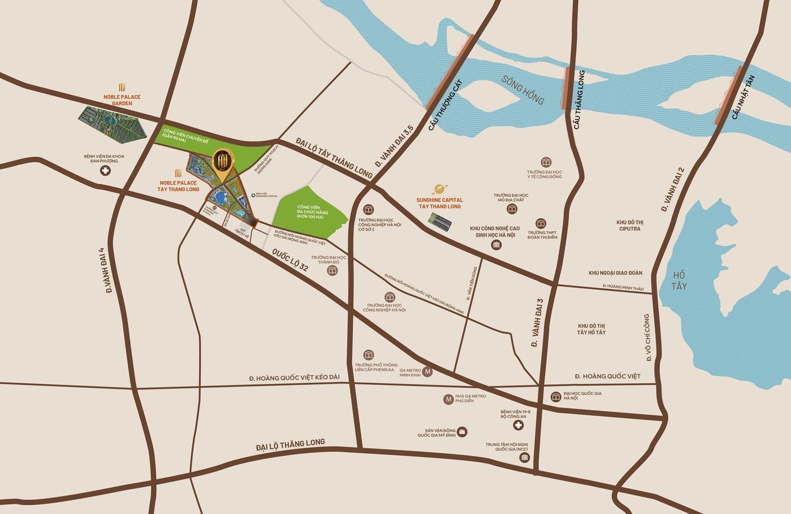 location of noble palace tay thang long