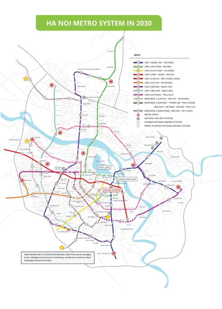 property near hanoi metro stations