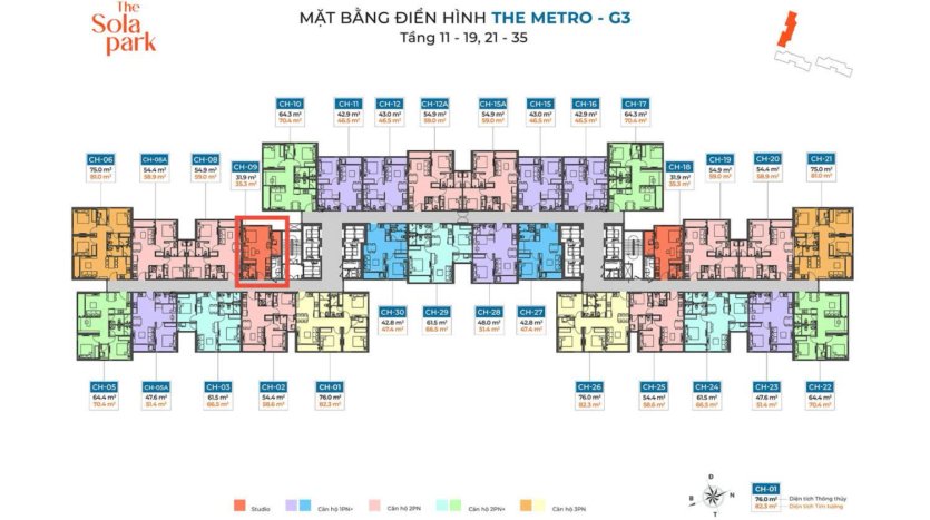 studio apartment for sale in sola park vinhomes smart city (8)