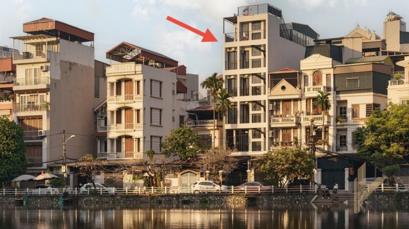 apartment for rent in long bien with lake view