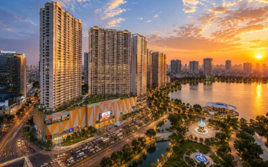 3 Bedroom Lake View Apartment for Rent at Vinhomes D Capitale, Hanoi