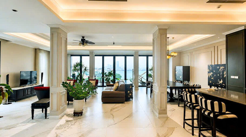 huge lake apartment for rent on Xuan Dieu street, Westlake (27)