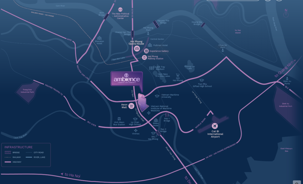 location of the ambience hai phong